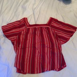 Boxy square neck summer top